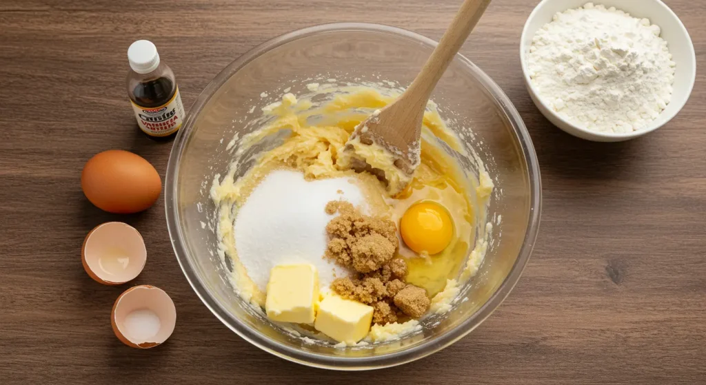 Preparing the Cookie Dough for Crookies