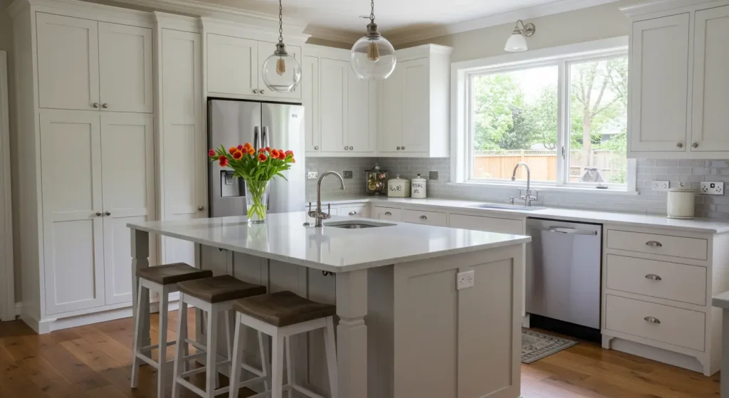 Your Kitchen Island: Stylish Decor Ideas 16 Aesthetic Enhancements for Your Kitchen Island Color Schemes Match the Kitchen Palette Select colors that complement the existing tones in your kitchen. For example, if your cabinets are white, consider a neutral or pastel