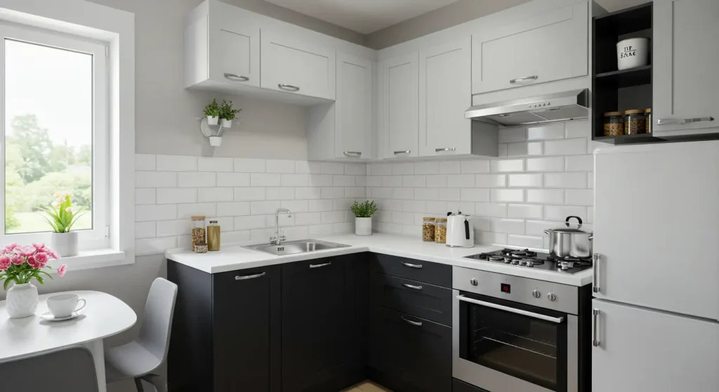 Best Black Kitchen Cabinets Ideas 21 Small Kitchen Maximize Space Black Lower Cabinets