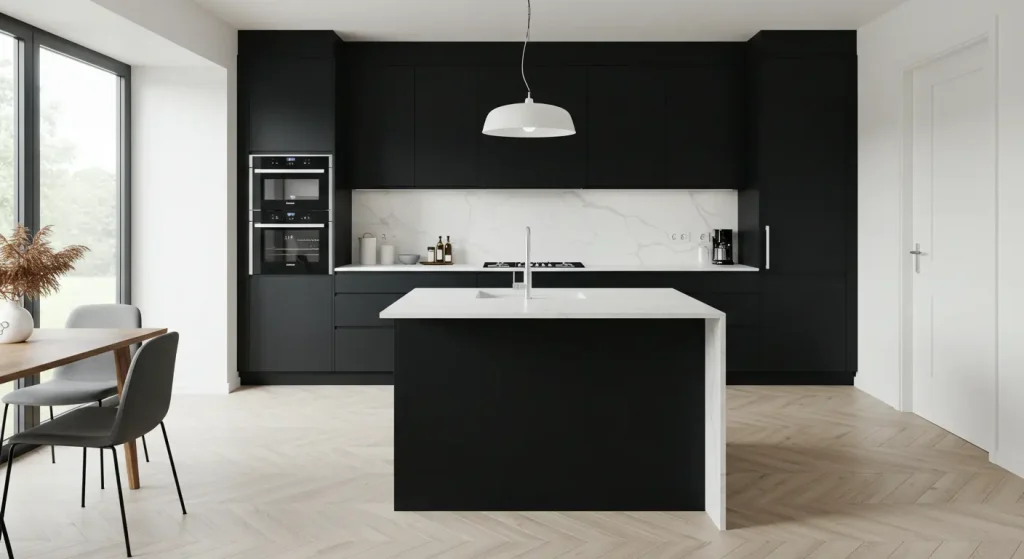 Best Black Kitchen Cabinets Ideas 23 Striking Kitchen Contrast Black Cabinets
